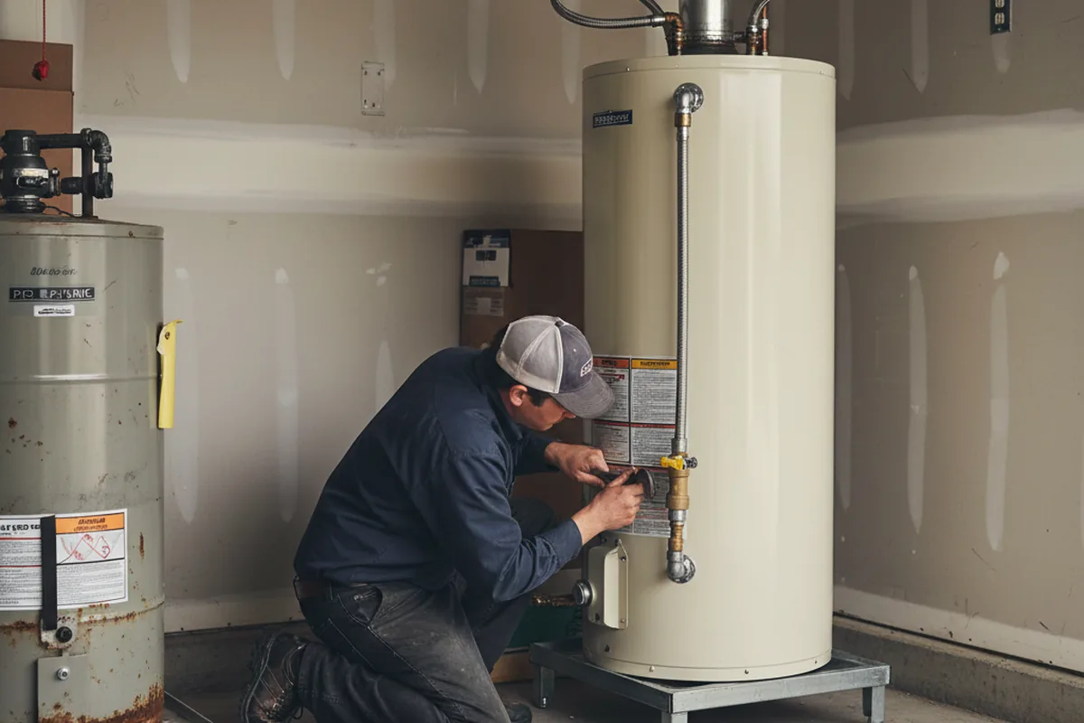Water heater and shutoff valve replacement in Pickens